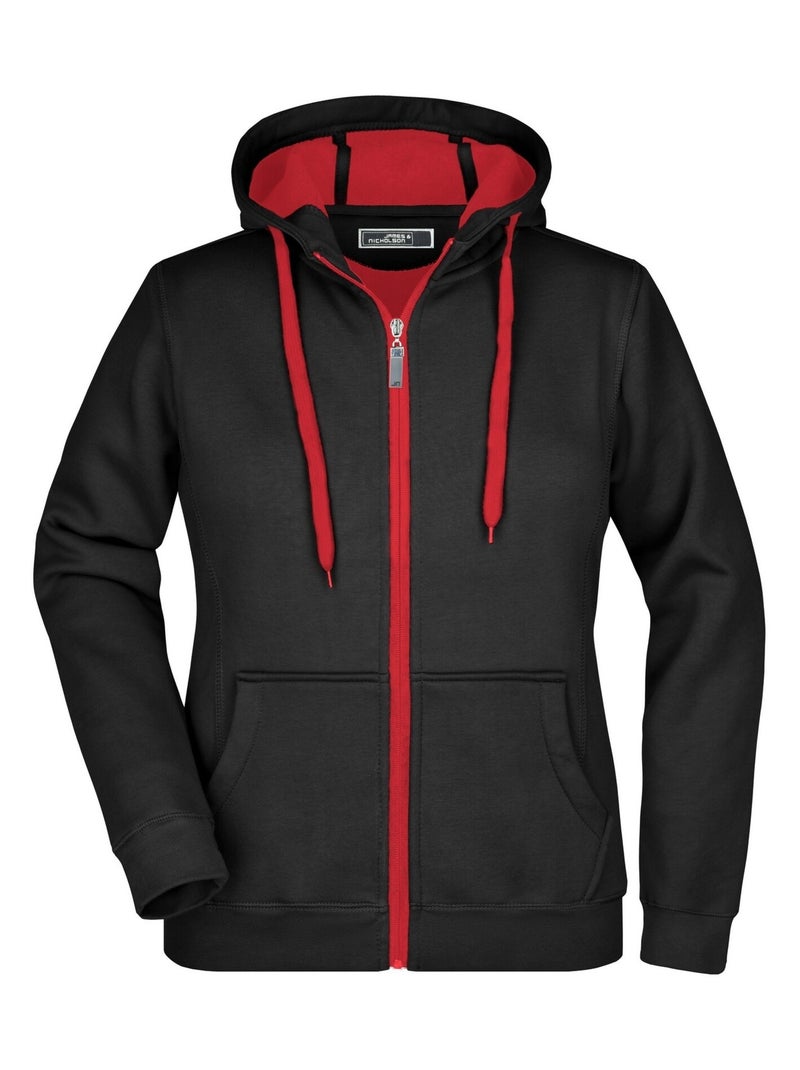 James and Nicholson - Veste Noir Rouge - Kiabi