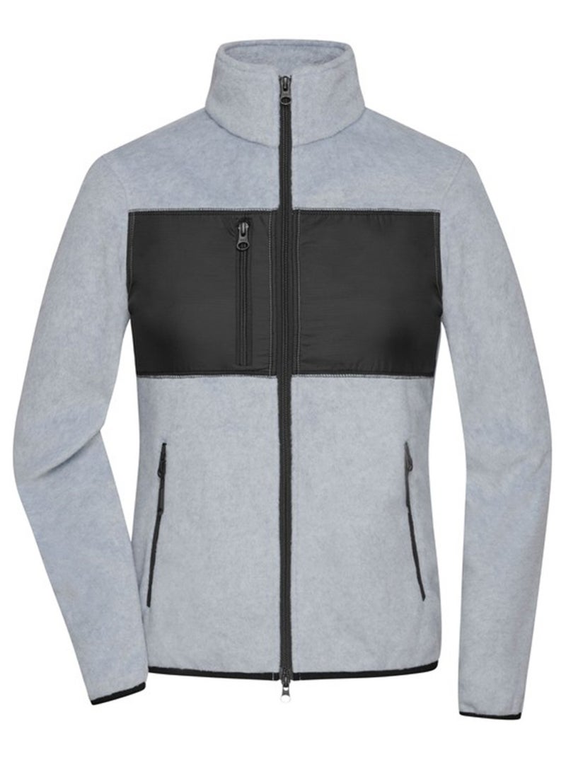 James and Nicholson - Veste polaire Gris clair - Kiabi