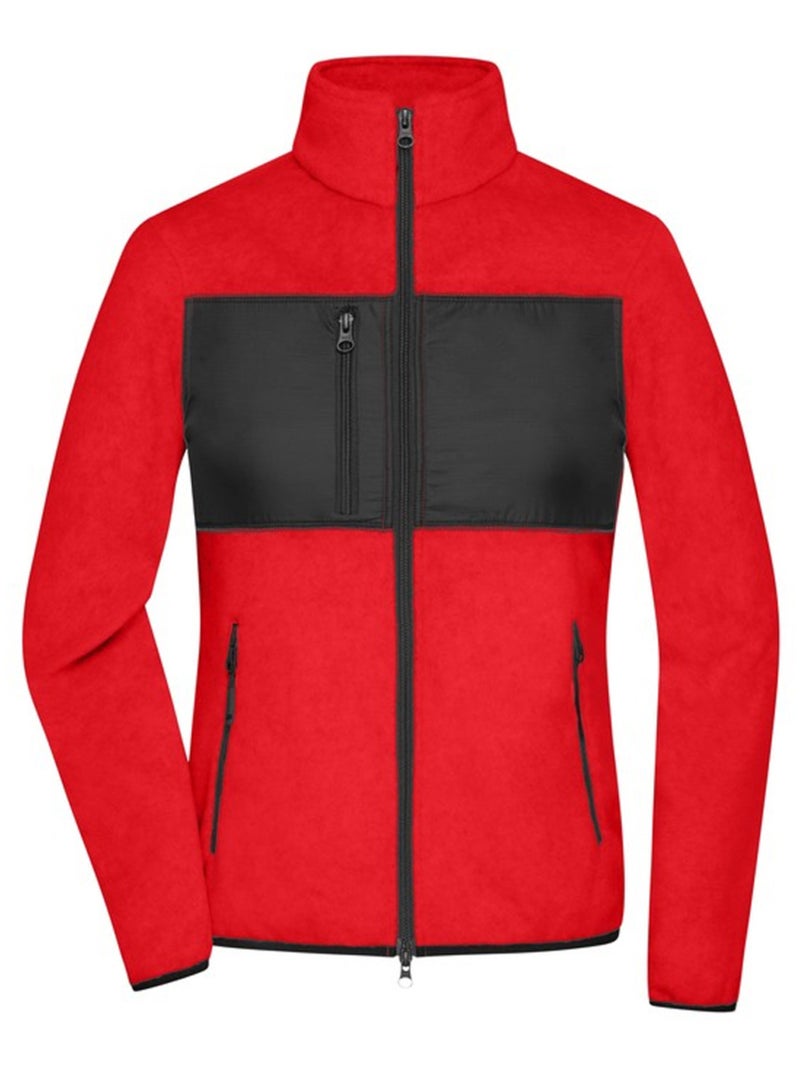James and Nicholson - Veste polaire Rouge brique - Kiabi