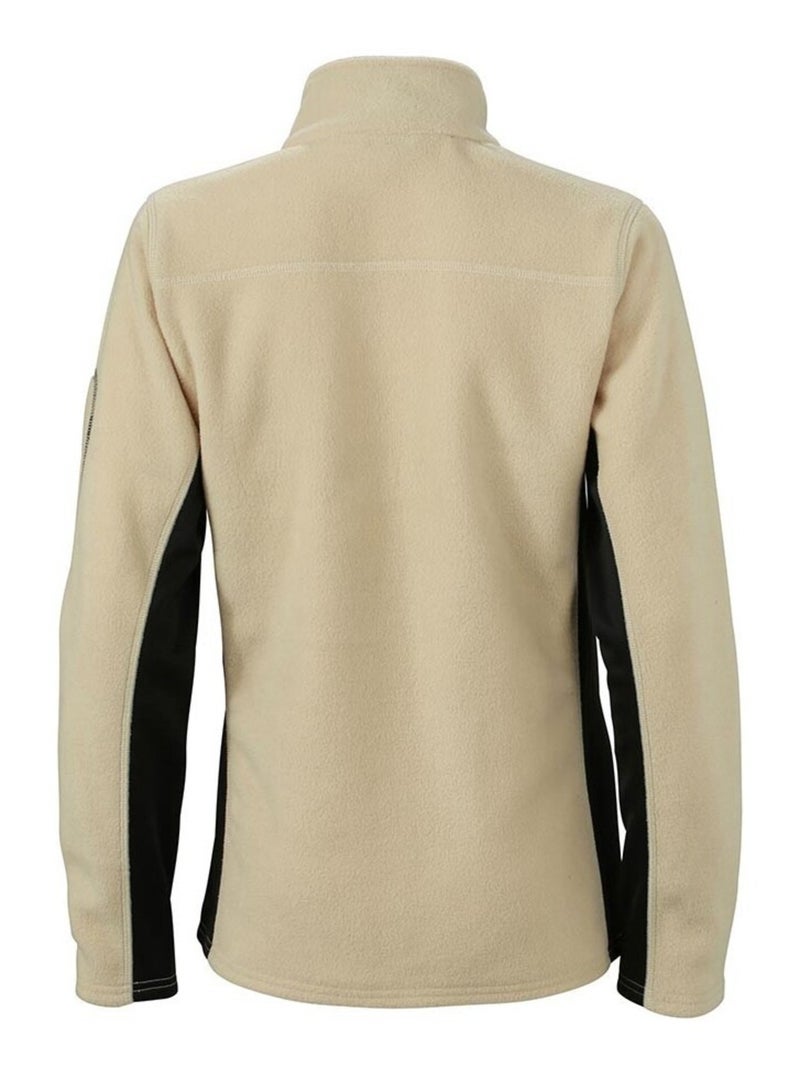 James and Nicholson - Veste polaire STRONG Noir Beige - Kiabi
