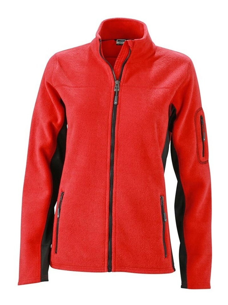 James and Nicholson - Veste polaire STRONG Rouge brique - Kiabi