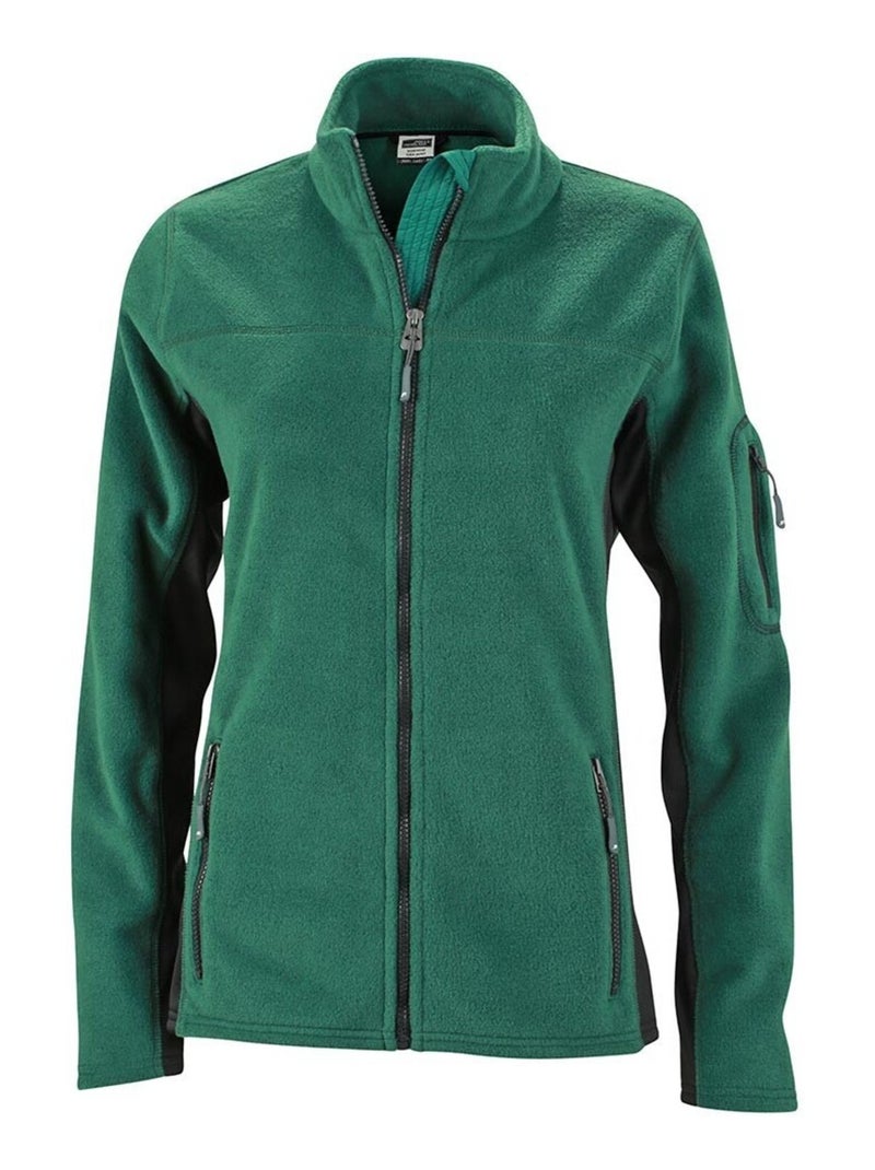 James and Nicholson - Veste polaire STRONG Vert foncé - Kiabi