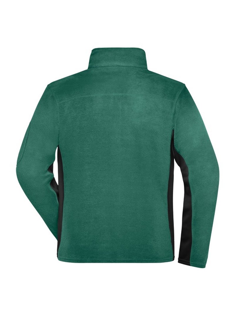 James and Nicholson - Veste polaire travail STRONG Noir Vert Noir - Kiabi