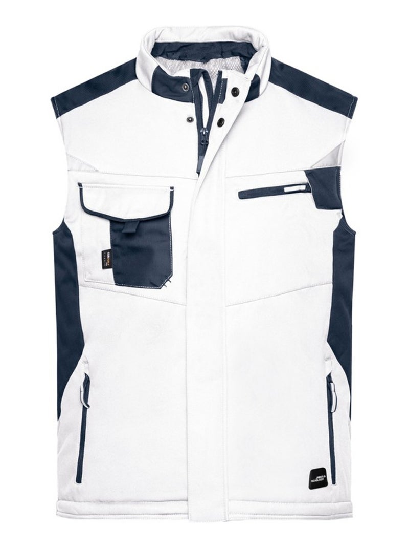 James and Nicholson - Veste sans manches Blanc Noir - Kiabi