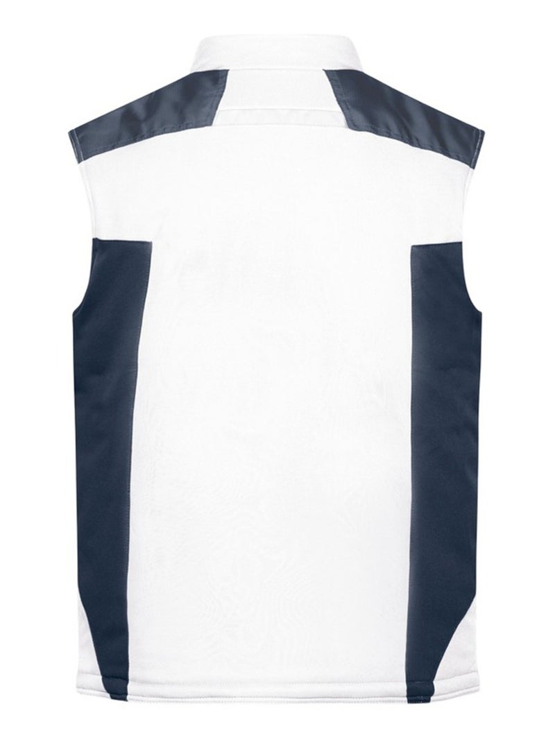 James and Nicholson - Veste sans manches Blanc Noir - Kiabi