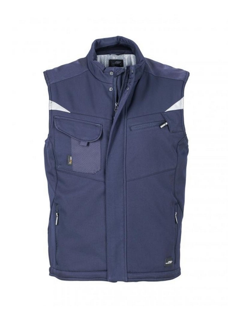 James and Nicholson - Veste sans manches CRAFTSMEN Bleu marine - Kiabi
