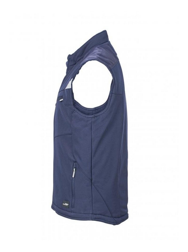 James and Nicholson - Veste sans manches CRAFTSMEN Bleu marine - Kiabi