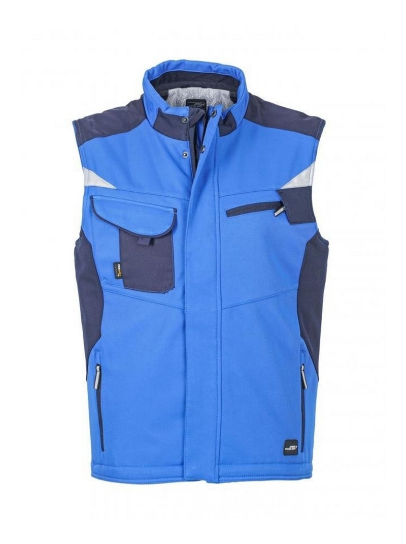 James and Nicholson - Veste sans manches CRAFTSMEN Bleu roi - Kiabi