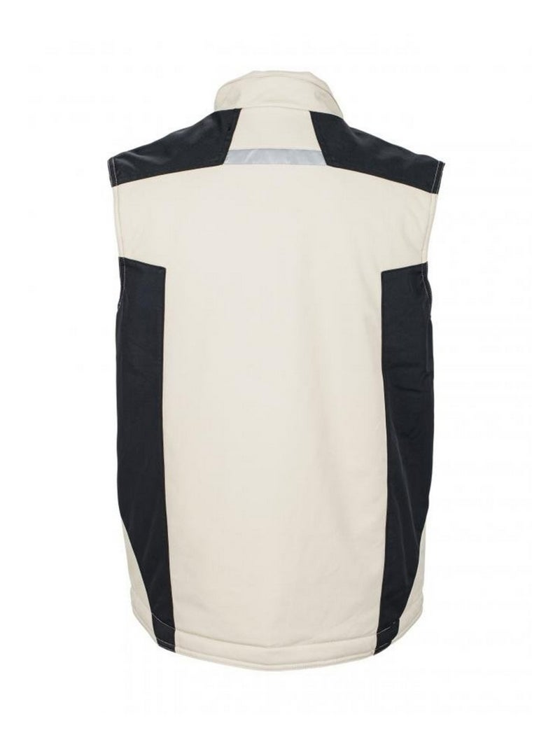 James and Nicholson - Veste sans manches CRAFTSMEN Noir Beige - Kiabi