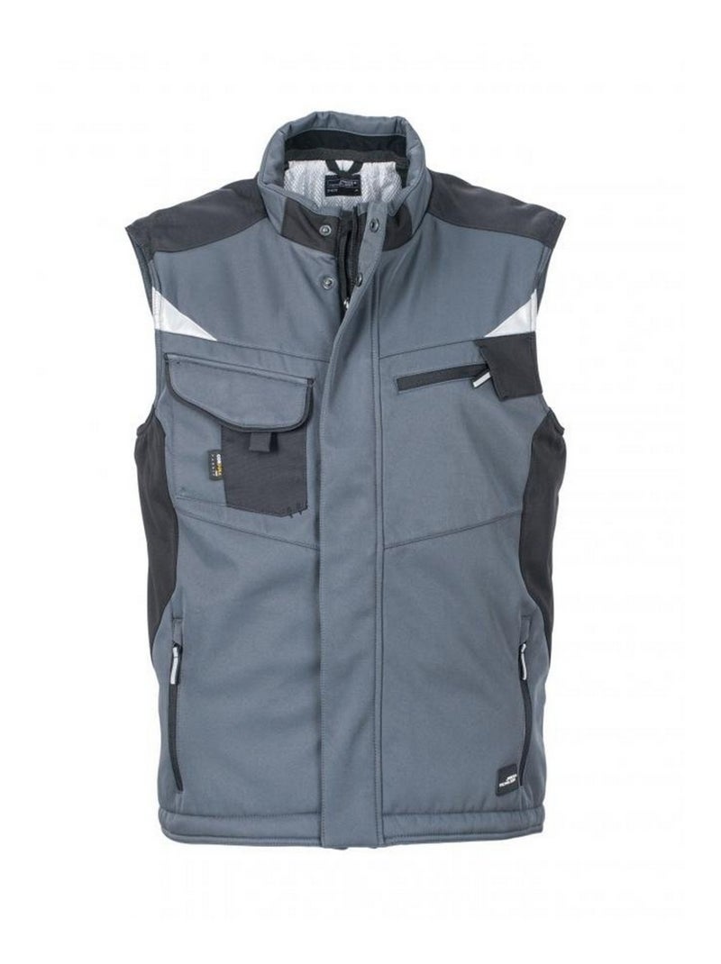 James and Nicholson - Veste sans manches CRAFTSMEN Noir - Kiabi