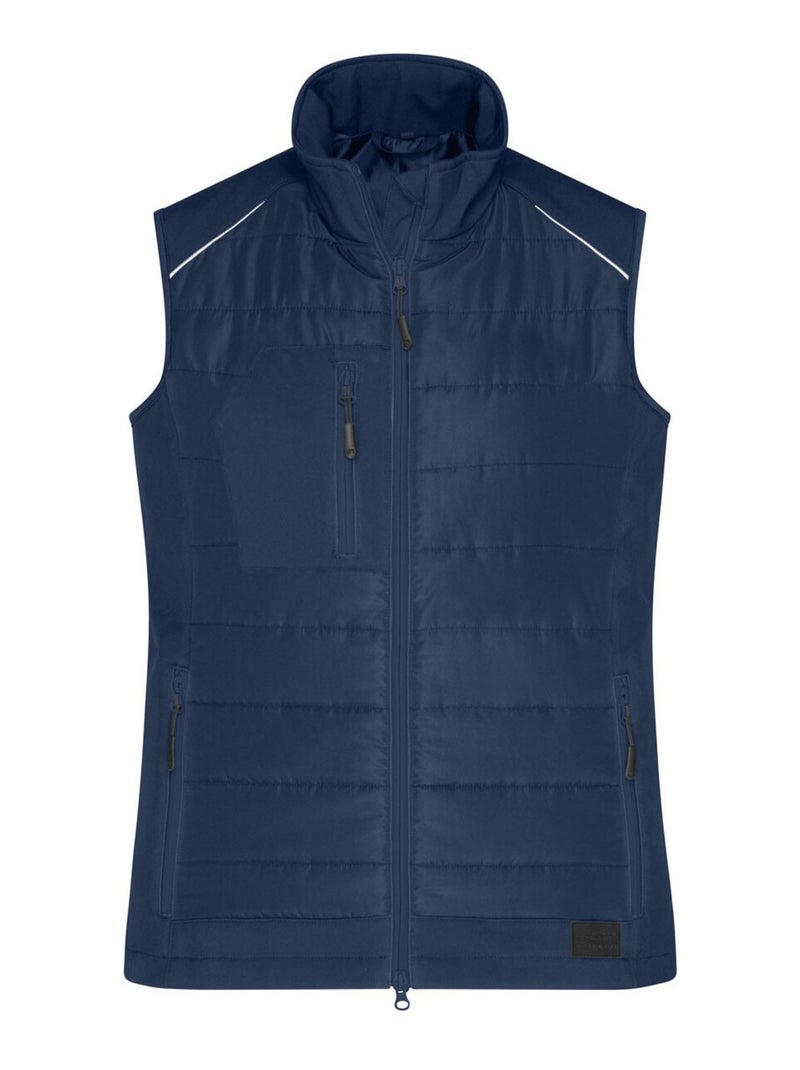 James and Nicholson - Veste sans manches HYBRID Bleu marine - Kiabi