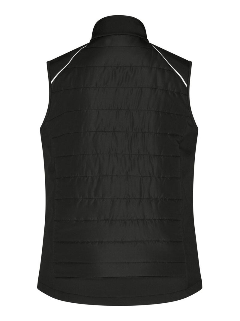 James and Nicholson - Veste sans manches HYBRID Noir Jaune Noir - Kiabi