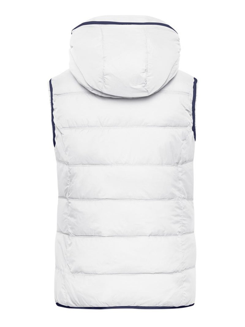 James and Nicholson - Veste sans manches MARITIME Blanc Bleu - Kiabi