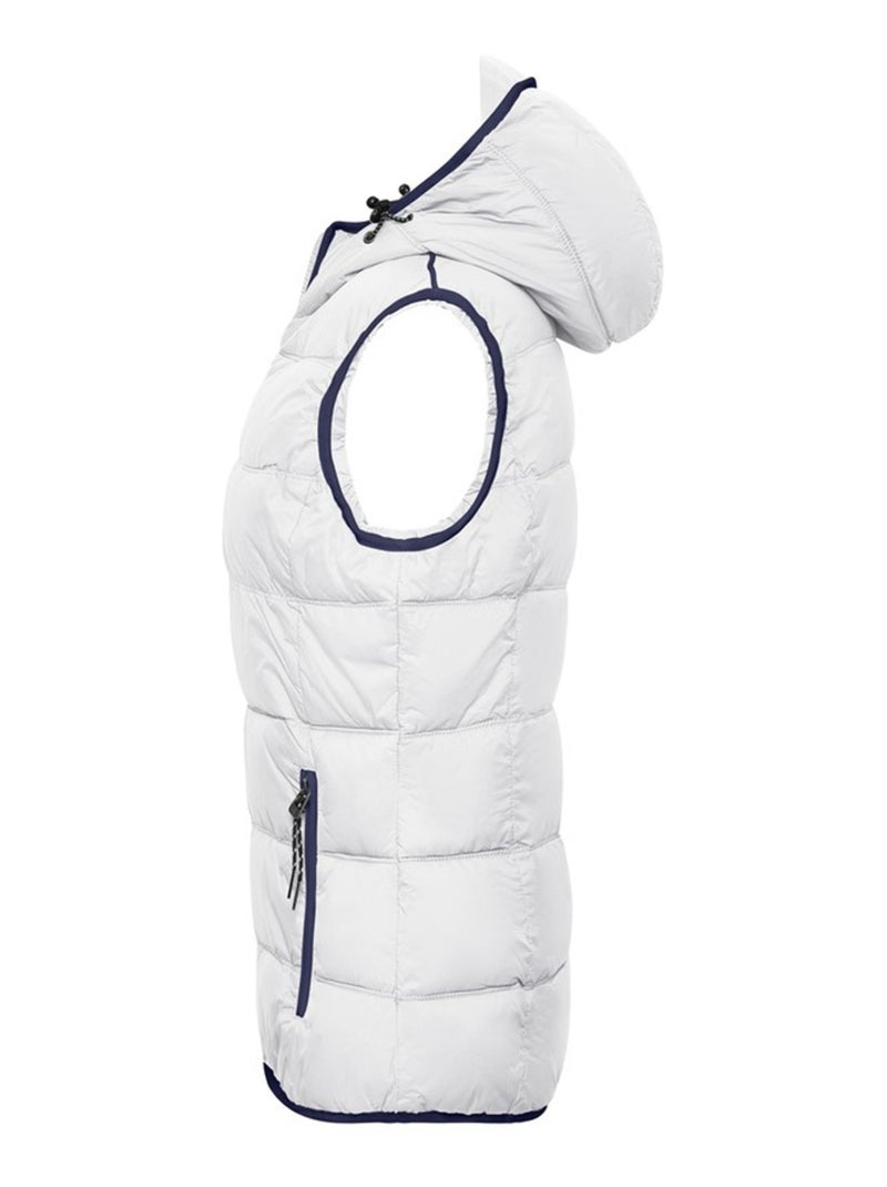 James and Nicholson - Veste sans manches MARITIME Blanc Bleu - Kiabi