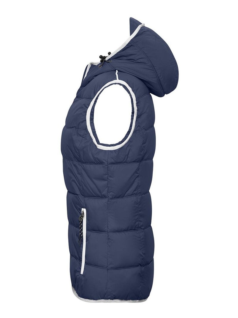 James and Nicholson - Veste sans manches MARITIME Bleu Bleu marine Blanc - Kiabi