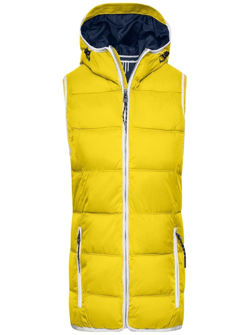 James and Nicholson - Veste sans manches MARITIME Jaune moutarde - Kiabi