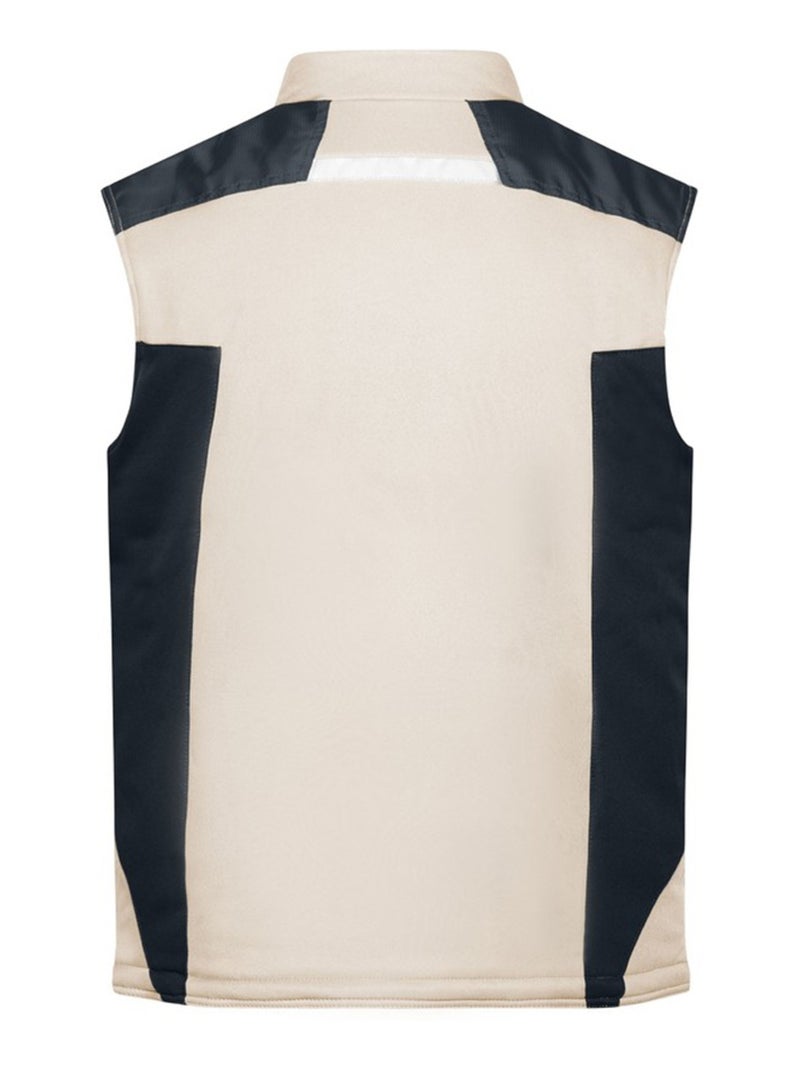 James and Nicholson - Veste sans manches Noir Beige - Kiabi