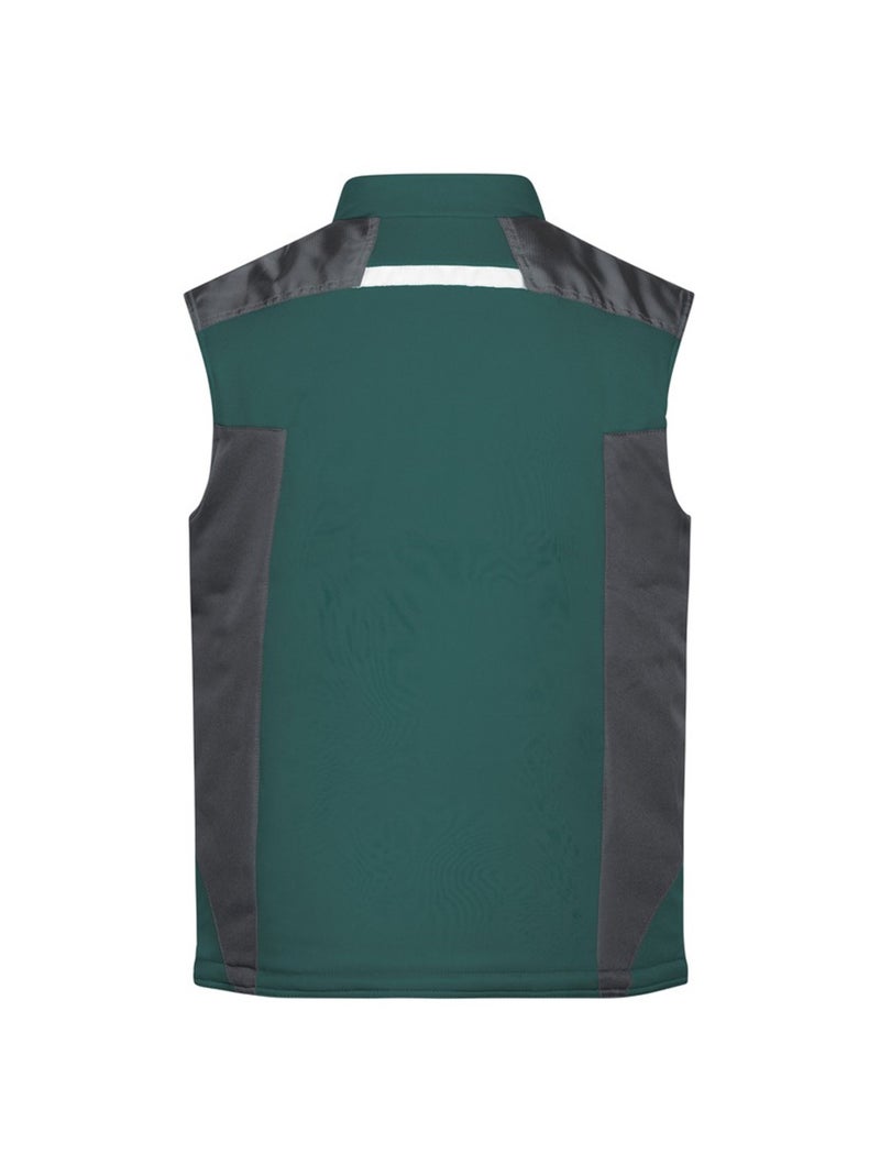 James and Nicholson - Veste sans manches Noir Vert Noir - Kiabi