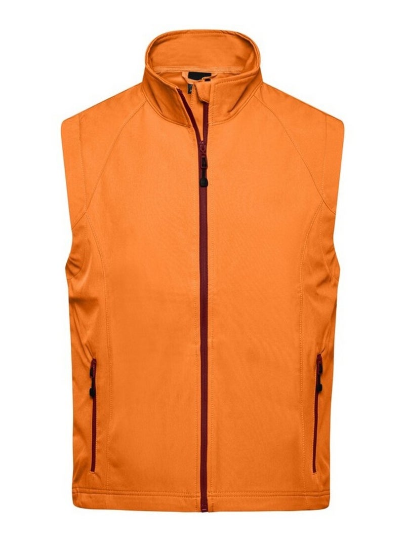 James and Nicholson - Veste sans manches Orange - Kiabi