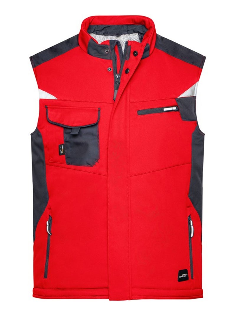 James and Nicholson - Veste sans manches Rouge brique - Kiabi