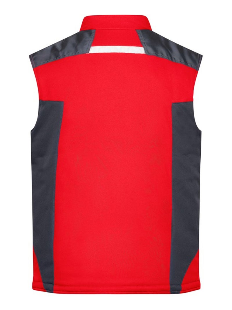 James and Nicholson - Veste sans manches Rouge brique - Kiabi