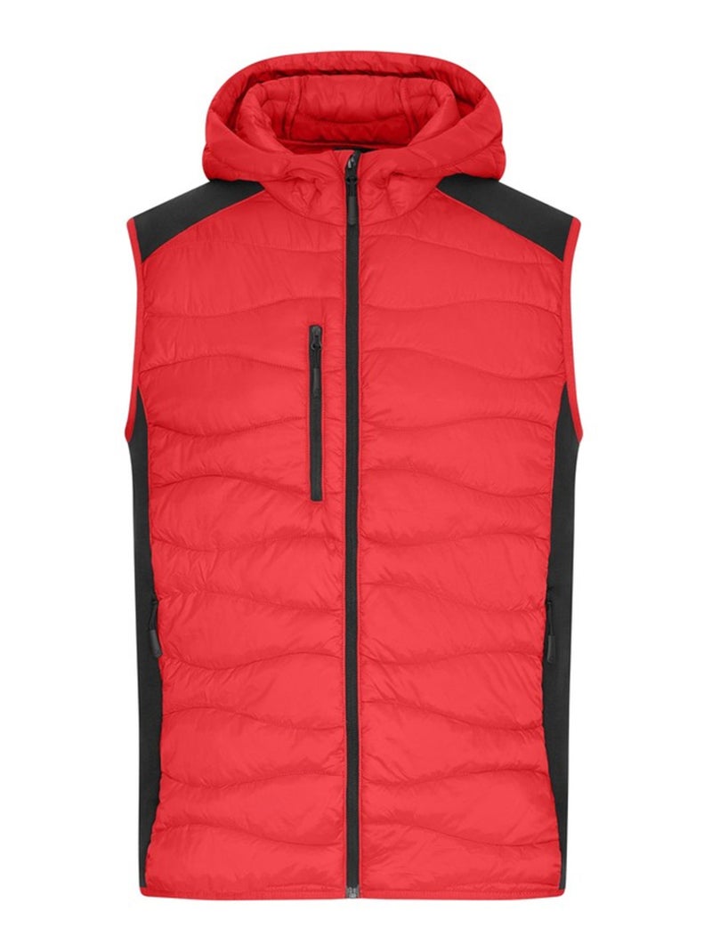 James and Nicholson - Veste sans manches Rouge brique - Kiabi