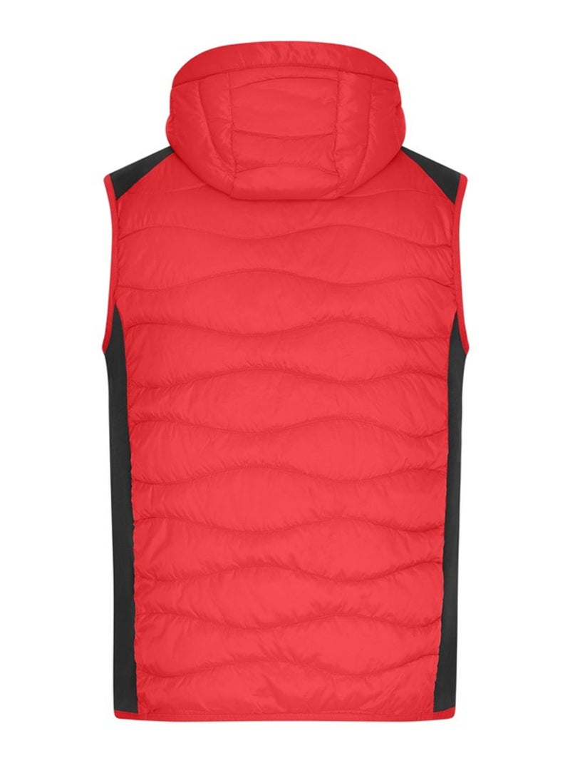 James and Nicholson - Veste sans manches Rouge brique - Kiabi