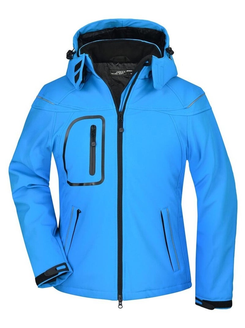 James and Nicholson - Veste softshell Bleu turquoise - Kiabi