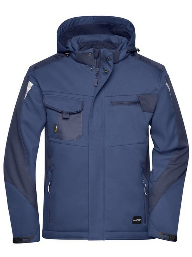 James and Nicholson - Veste softshell CRAFTSMEN Bleu marine - Kiabi