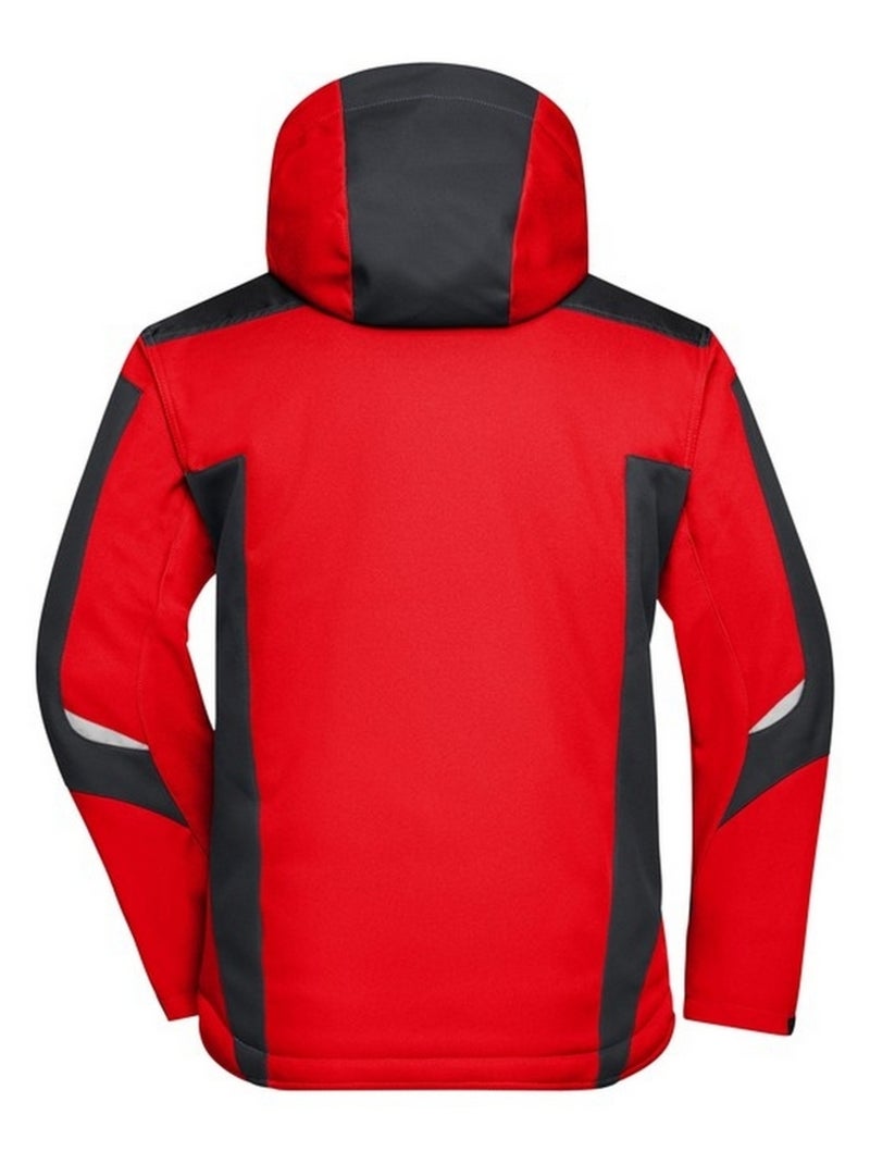 James and Nicholson - Veste softshell CRAFTSMEN Rouge brique - Kiabi