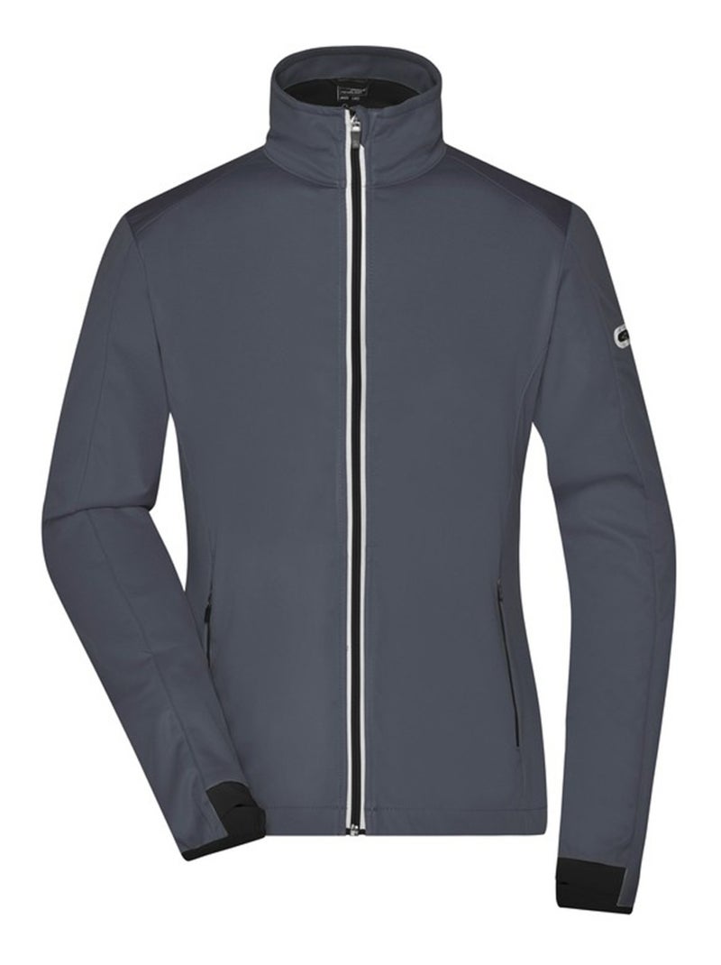 James and Nicholson - Veste softshell Gris Noir - Kiabi