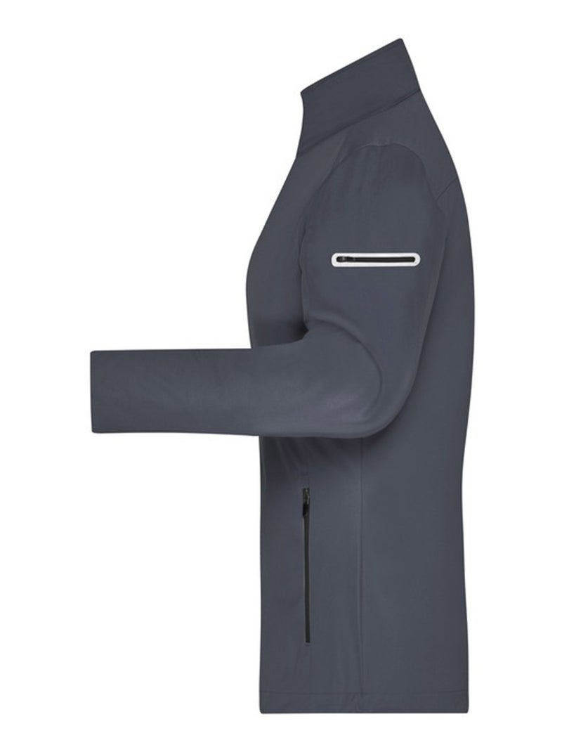 James and Nicholson - Veste softshell Gris Noir - Kiabi
