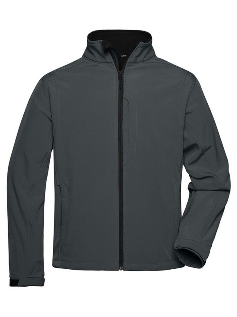 James and Nicholson - Veste softshell Gris Noir - Kiabi