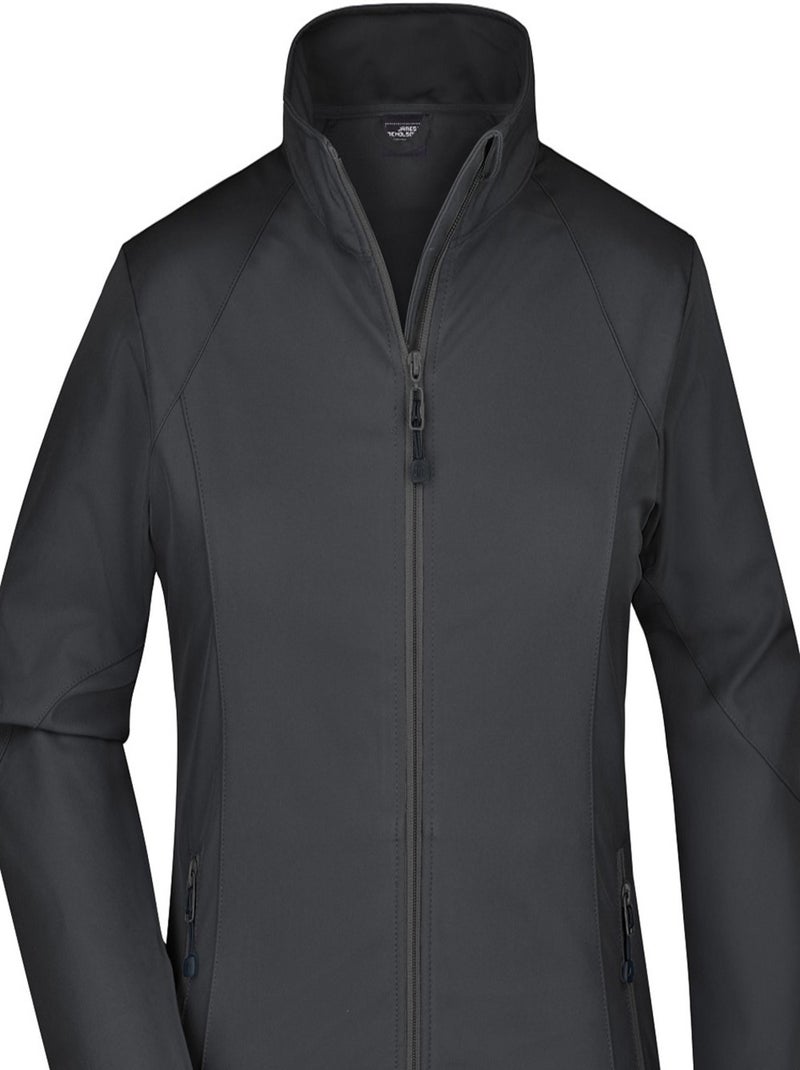 James and Nicholson - Veste softshell Noir - Kiabi