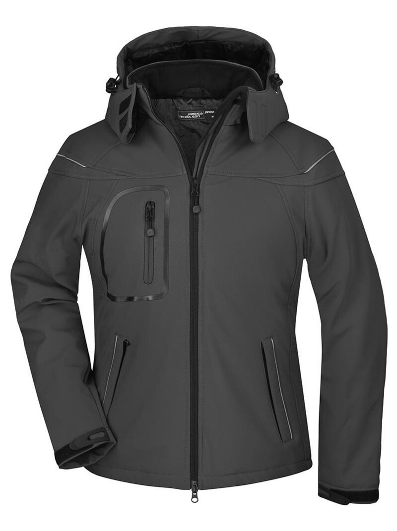 James and Nicholson - Veste softshell Noir - Kiabi