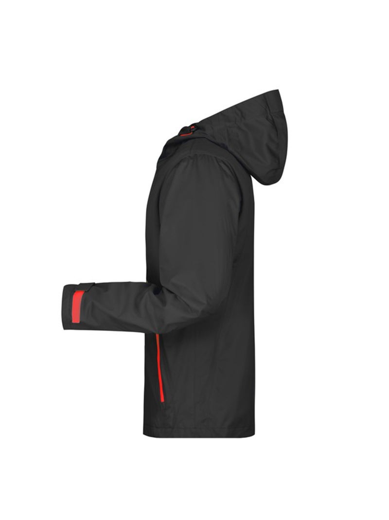 James and Nicholson - Veste softshell Noir Rouge - Kiabi