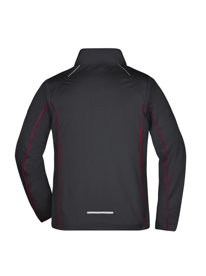 James and Nicholson - Veste softshell Noir Rouge - Kiabi
