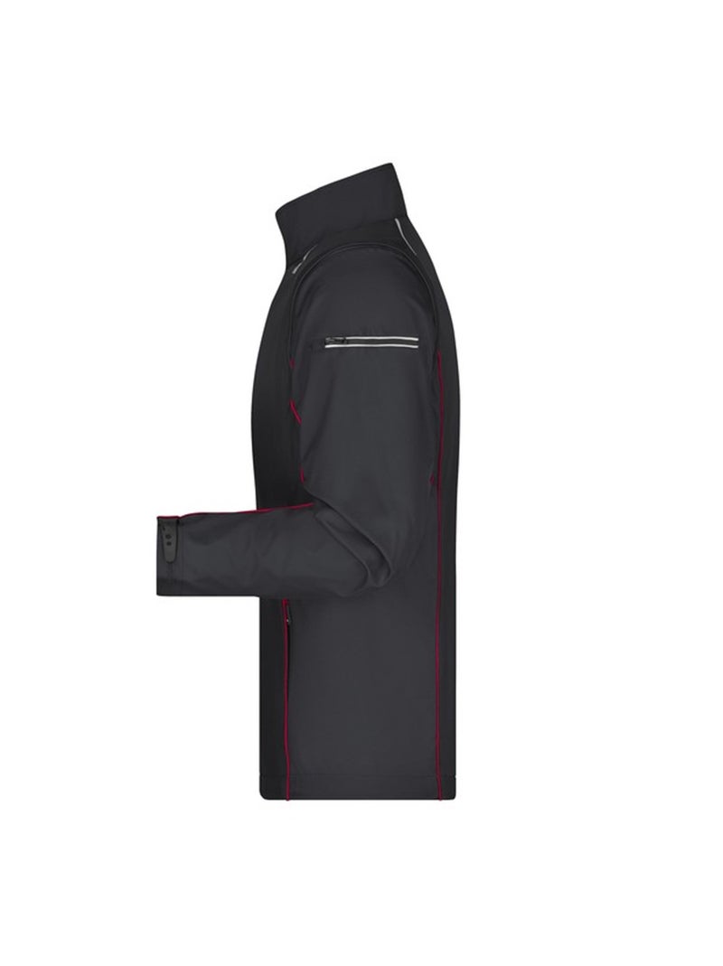 James and Nicholson - Veste softshell Noir Rouge - Kiabi