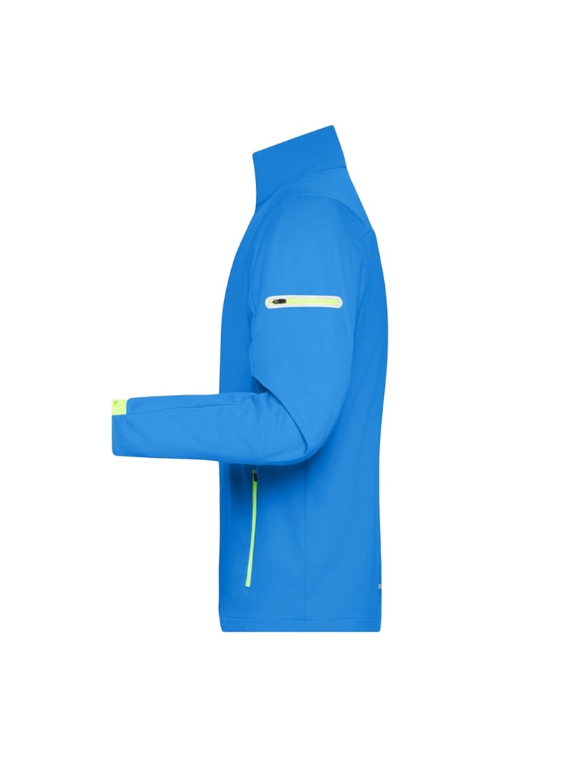 James and Nicholson - Veste softshell sports Bleu Jaune Bleu - Kiabi