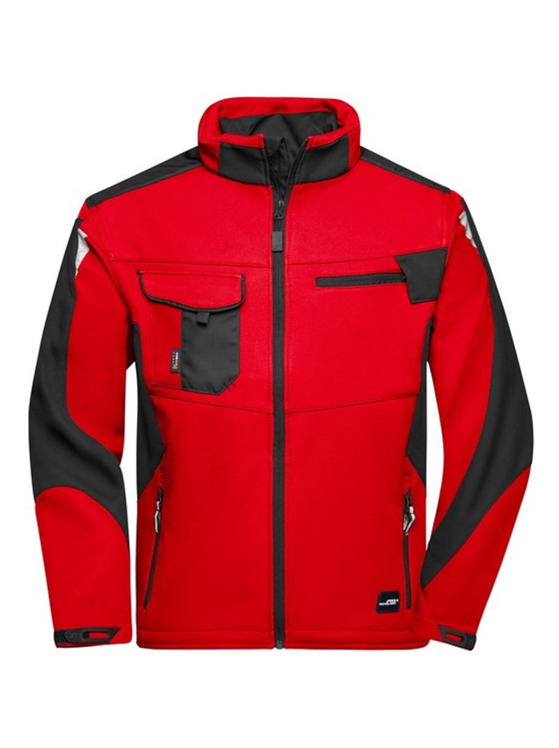 James and Nicholson - Veste softshell STRONG Rouge brique - Kiabi