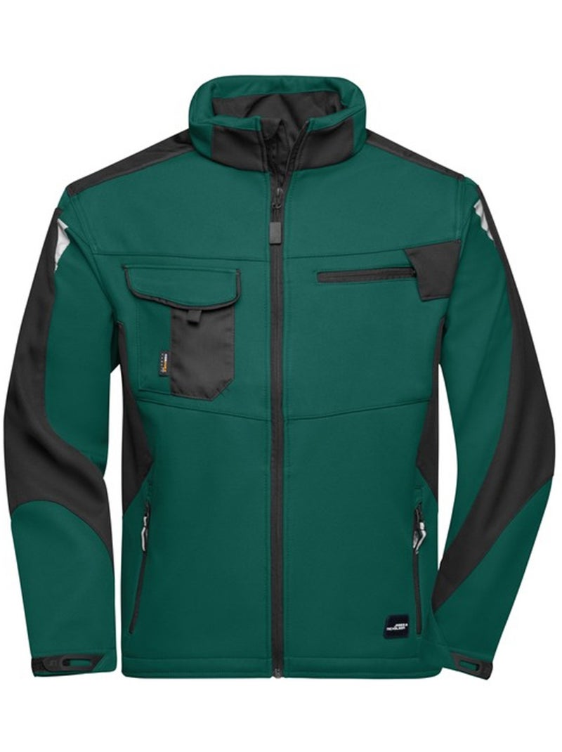 James and Nicholson - Veste softshell STRONG Vert foncé - Kiabi