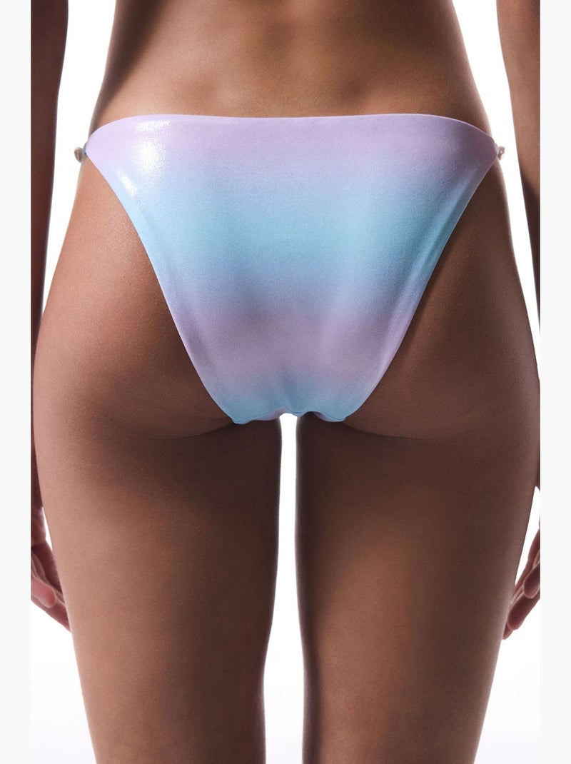 Jamie bas de bikini perlé penti Bleu pastel - Kiabi