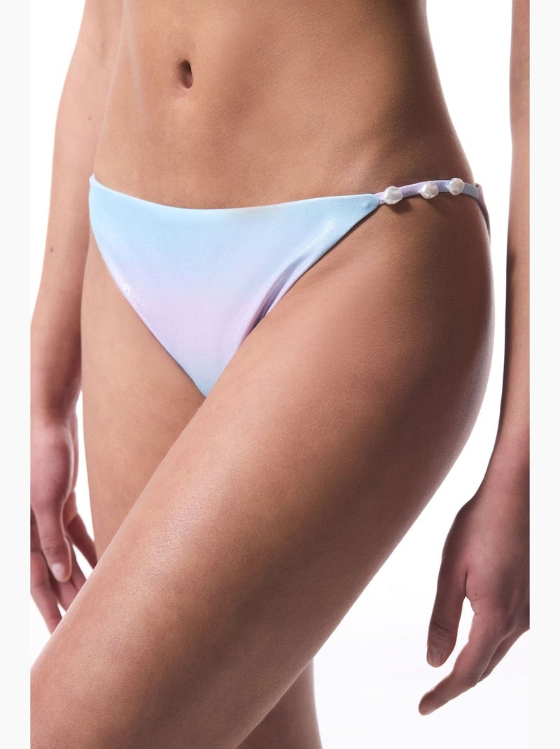 Jamie bas de bikini perlé penti Bleu pastel - Kiabi