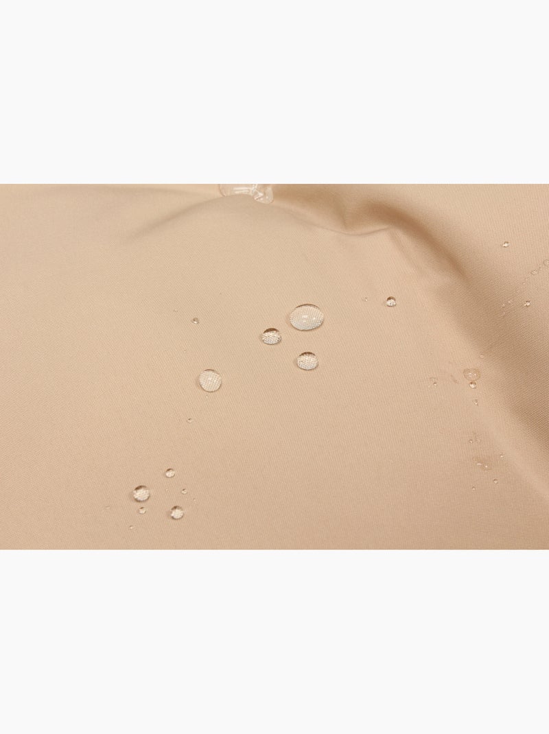 JANE Fauteuil œuf sur pied en résine beige effet rotin Beige - Kiabi