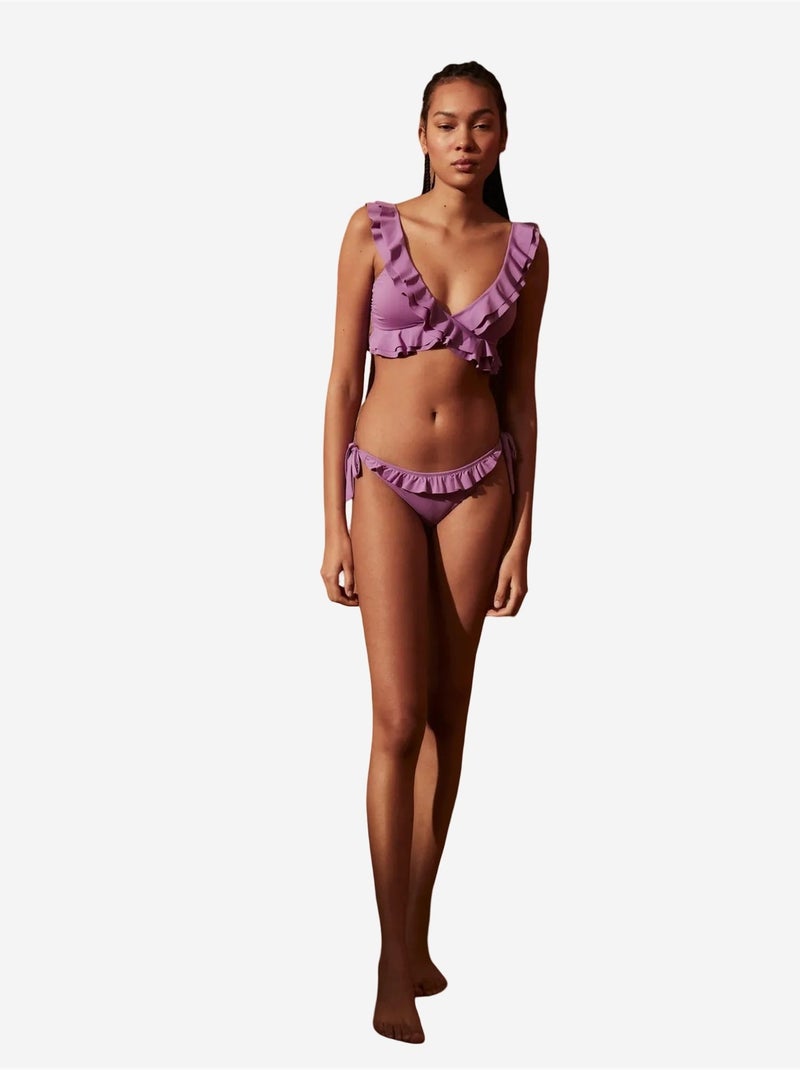 Janice bas de bikini brésilien penti Lavande - Kiabi