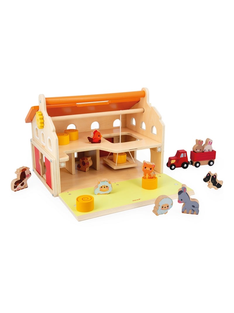Janod - Ma première ferme en bois Multicolore - Kiabi