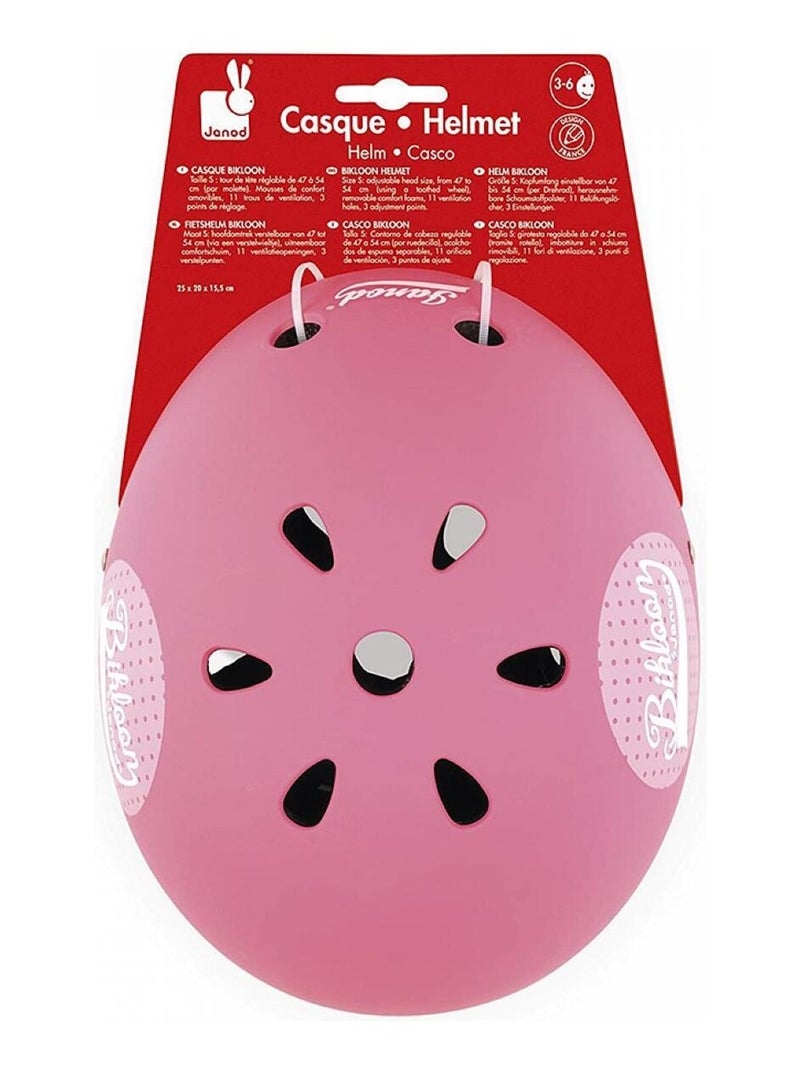 Janod Bikloon Casque Rose Motifs Pois Taille S N/A - Kiabi