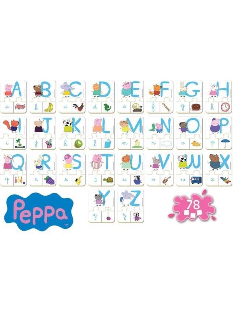 J'apprends l'alphabet : Peppa Pig Multicolore - Kiabi