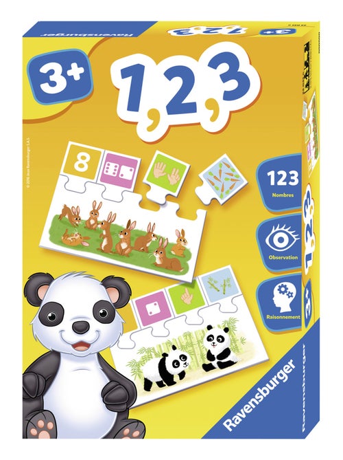 J'apprends les chiffres : 1, 2, 3 - Kiabi