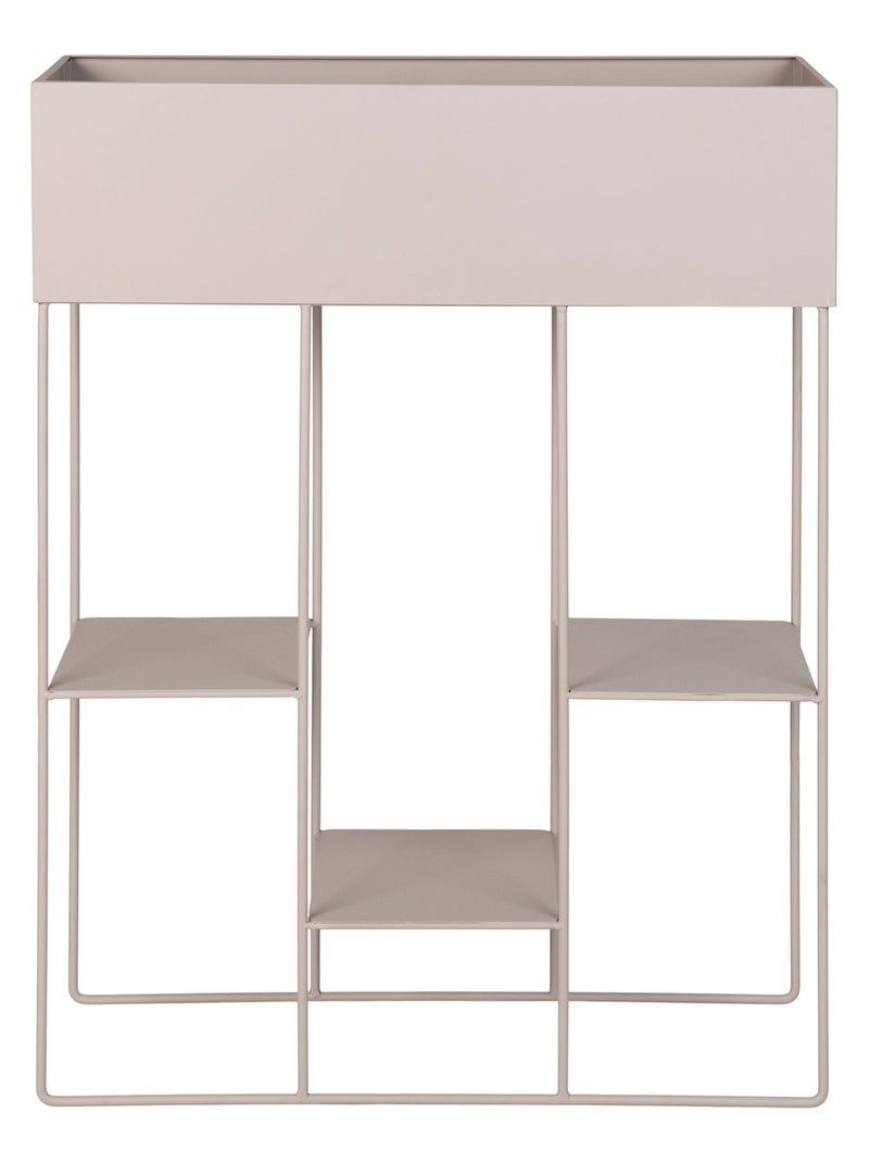 Jardinière Rabo - Jardinière, acier, 3 étagères, sable 25x60x80 cm Sable - Kiabi